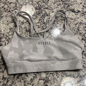 NOBULL Camouflage Gray Sports Bra